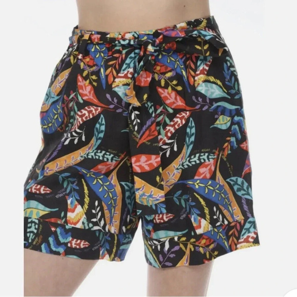 Johnny Was “Jade” Tropical Print Linen Shorts Extra Small EUC! - Picture 3 of 9